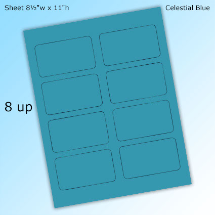 RediPerf Card - 8 up. Sheet - 8½"w x 11"h. Color - Celestial Blue. RediPerf Card - 8 up. Sheet - 8½"w x 11"h. Color - Celestial Blue.