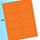 RediPerf Card - 8 up yields 400cards/50sheets. Color - Cosmic Orange.
