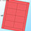RediPerf Inserts - 8 up. Sheet - 8½"w x 11"h. Insert - 4"w x 2½"h. Color - Rocket Red.