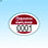 CurvKut Decals - Back Mount - 2¾"w x 2"h w/ ½" # - Oval, Vinyl