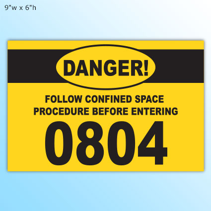 Giant Number Decals - 9"w x 6"h Giant Number Decals - 9"w x 6"h