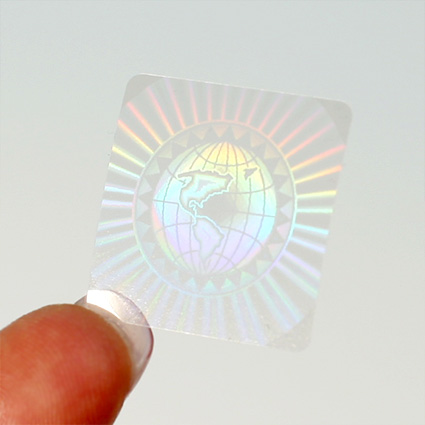 Hologram Tamper-Evident Decals - Square Hologram Tamper-Evident Decals - Square