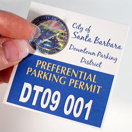 Hologram Tamper-Evident Decals - apply on a RediPerf Insert Hologram Tamper-Evident Decals - apply on a RediPerf Insert