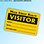 Lapel Stickers - 3"w x 2"h. Yellow matte litho - permanent adhesive