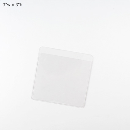 Adhesive Pockets - 3"w x 3"h Adhesive Pockets - 3"w x 3"h