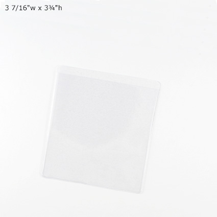 Adhesive Pockets - 3 7/16"w x 3¾"h Adhesive Pockets - 3 7/16"w x 3¾"h