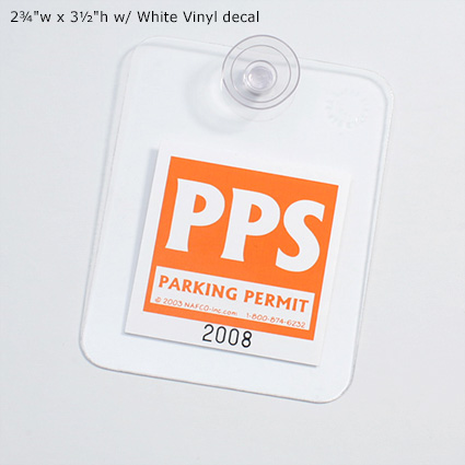 Display It! (TM) - 2¾"w x 3½"h w/ White Vinyl decal Display It! (TM) - 2¾"w x 3½"h w/ White Vinyl decal