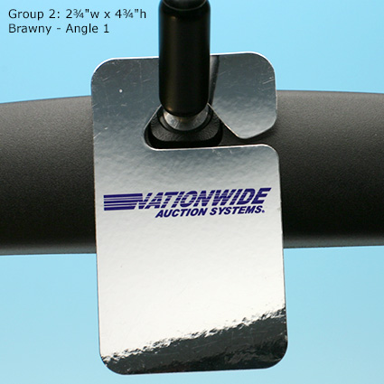 Chrome Hang Tags - Group 2: Brawny - Angle 1 Chrome Hang Tags - Group 2: Brawny - Angle 1