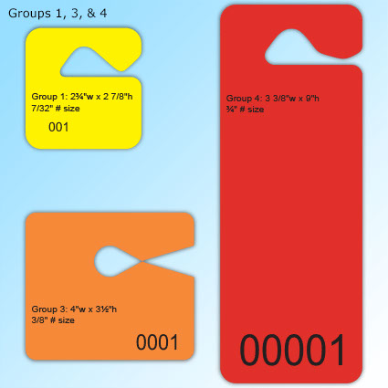Chrome Hang Tags - Groups 1, 3, & 4 sizes Chrome Hang Tags - Groups 1, 3, & 4 sizes