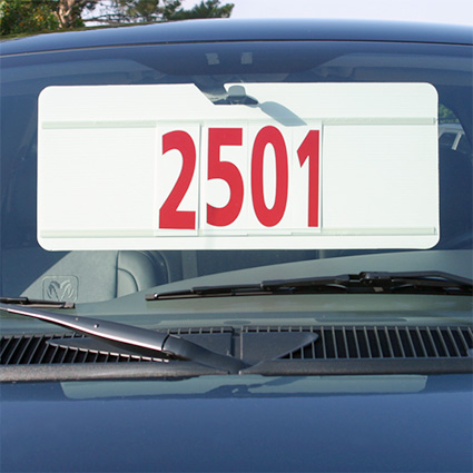 Colossa Tags on rear view mirror Colossa Tags on rear view mirror
