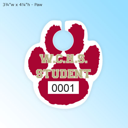 Create-A-Tag - 3¾"w x 4¼"h - Paw Create-A-Tag - 3¾"w x 4¼"h - Paw
