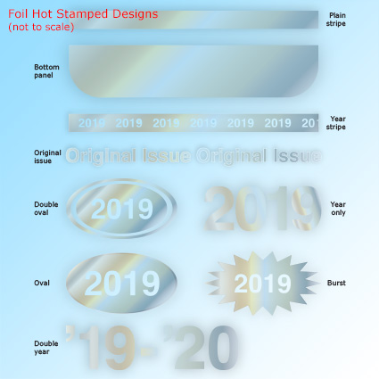 EconoTags - Foil Hot Stamped Designs EconoTags - Foil Hot Stamped Designs