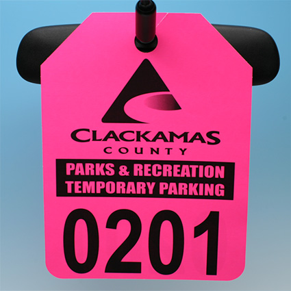 GigantaTag on rear view mirror GigantaTag on rear view mirror