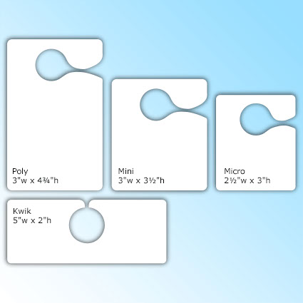 Hefty 4Color Hang Tags - White plastic material Hefty 4Color Hang Tags - White plastic material