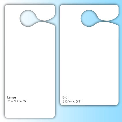 Hefty 4Color XL Hang Tags - White plastic material Hefty 4Color XL Hang Tags - White plastic material