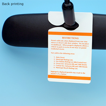 Hefty Hang Tags - Poly 3"w x 4¾"h, back printing Hefty Hang Tags - Poly 3"w x 4¾"h, back printing