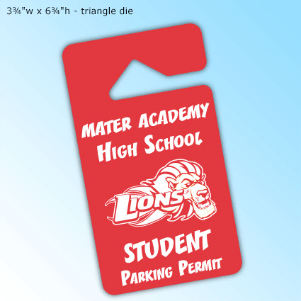 Hefty Jumbo Hang Tags - 3¾"w x 6¾"h triangle die Hefty Jumbo Hang Tags - 3¾"w x 6¾"h triangle die