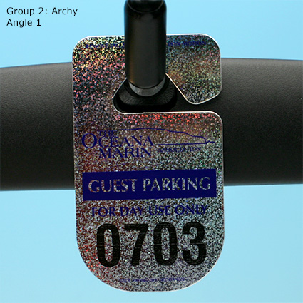 Holographic Hang Tags - Group 2: Archy - Angle 1 Holographic Hang Tags - Group 2: Archy - Angle 1