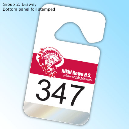 HoloStamped EconoTags - Group 2: Brawny - Bottom panel foil stamped HoloStamped EconoTags - Group 2: Brawny - Bottom panel foil stamped