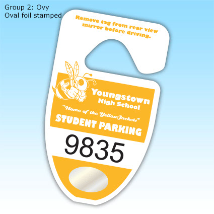 HoloStamped EconoTags - Group 2: Ovy - Oval foil stamped HoloStamped EconoTags - Group 2: Ovy - Oval foil stamped