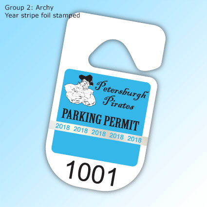 HoloStamped EconoTags - Group 2: Archy - Year stripe foil stamped HoloStamped EconoTags - Group 2: Archy - Year stripe foil stamped