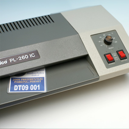 LamiTag (TM) - half way thru lamination LamiTag (TM) - half way thru lamination