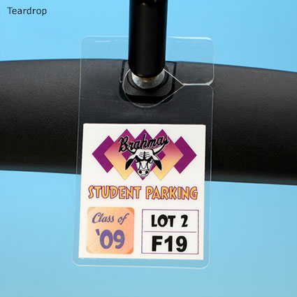 LamiTag (TM) - Teardrop on rear view mirror LamiTag (TM) - Teardrop on rear view mirror