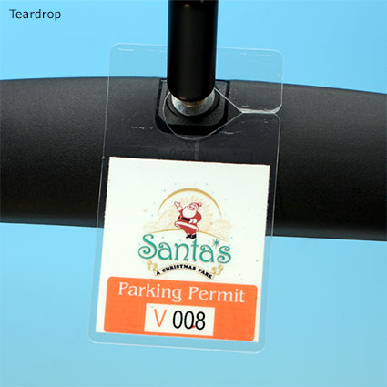 LamiTag (TM) - Teardrop on rear view mirror LamiTag (TM) - Teardrop on rear view mirror