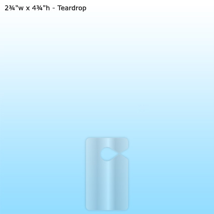 LamiTag (TM) - 2¾"w x 4¾"h Teardrop LamiTag (TM) - 2¾"w x 4¾"h Teardrop