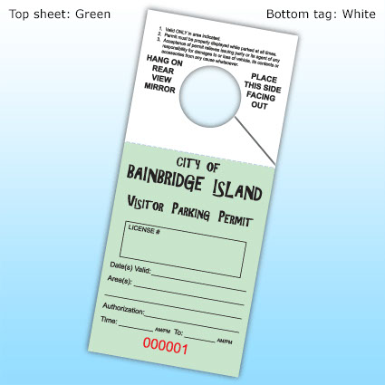 NCR Hanger - Top sheet: Treen. Bottom tag: White NCR Hanger - Top sheet: Treen. Bottom tag: White