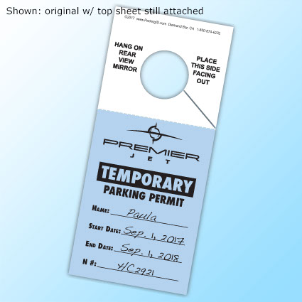 NCR Hanger - original shown w/ top sheet still attached NCR Hanger - original shown w/ top sheet still attached