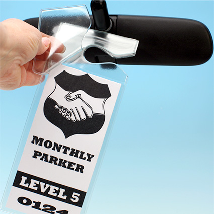 Parking Pouch w/ inserts - flap up Parking Pouch w/ inserts - flap up