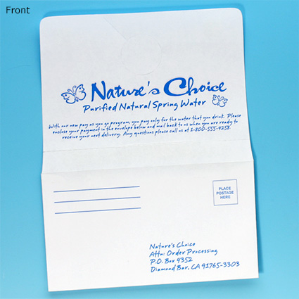 Pay Envelope w/ Hang Tag Receipt - front