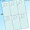 RediPerf Tags - 6 up. Sheet - 8½"w x 11"h. Color - Blue. Tag - 2¾"w x 5½"h. Pack of 250.