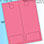 RediPerf Tags - 2 up. Sheet - 8½"w x 11"h. Color - Pulsar Pink. Tag - 4¼"w x 11"h w/two 3½"w x 2"h club cards. Pack of 250.