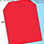 RediPerf Tags - 1 up. Sheet - 8½"w x 11"h. Color - Re-Entry Red. Tag - 8"w x 10½"h w/two cropped corners. Pack of 250.