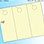 RediPerf Tags - 3 up. Sheet - 11"w x 8½"h. Color - Yellow. Tag - 3⅔"w x 8½"h. Pack of 50, 100, & 250.