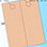 RediPerf Tags - 2 up. Sheet - 8½"w x 11"h. Color - Peach. Tag - 4¼"w x 11"h. Pack of 50, 100, & 250.