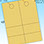 RediPerf Tags - 2 up. Sheet - 8½"w x 11"h. Color - Gold. Tag - 4¼"w x 11"h w/four 2" stubs. Pack of 50, 100, & 250.