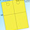 RediPerf Tags - 2 up. Sheet - 8½"w x 11"h. Color - Lift-Off Lemon. Tag - 4¼"w x 11"h w/two 4¼"w x 6"h postcards. Pack of 250.