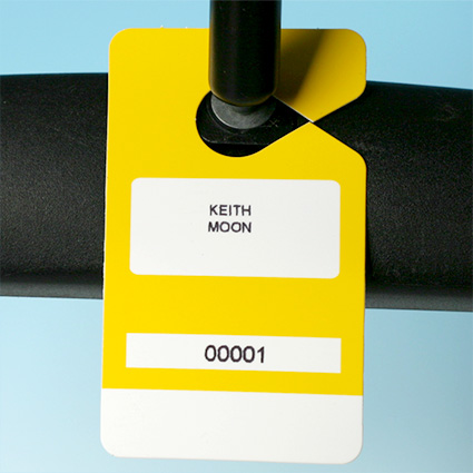 VariTags on rear view mirror VariTags on rear view mirror